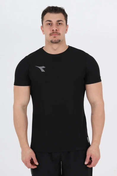 Diadora Alto Antrenman T-Shirt Siyah ürün görseli 1