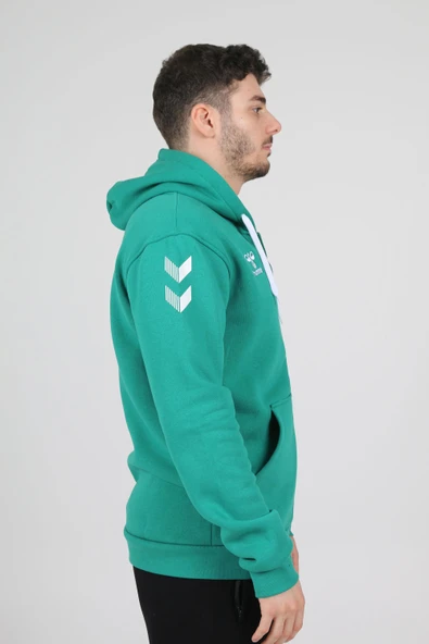 Hummel Armin Pamuklu Sweatshirt Yeşil - Resim 3