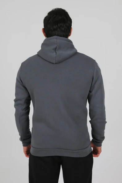Hummel Armin Pamuklu Sweatshirt Antrasit - Resim 7