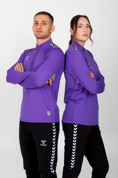 Hummel Otantik Antrenman Eşofman Üstü Mor - Resim 3