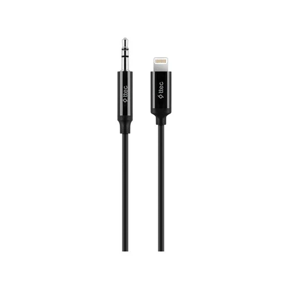 Ttec Lightning ile Uyumlu-Aux Audio Kablo 100 cm Siyah-2DK42S ürün görseli 1