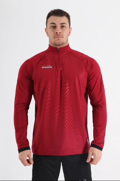 Diadora Elite Antrenman Eşofmanı Tek Üst Bordo ürün görseli 1