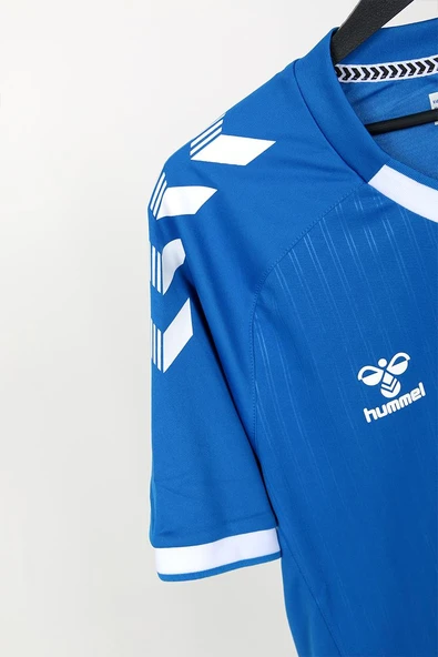 Hummel Fast Basic Tek Üst Forma Saks Mavi - Resim 3