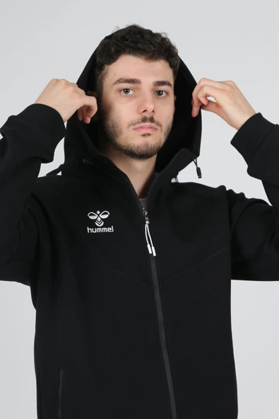 Hummel Armin Pro Pamuklu Sweatshirt Siyah - Resim 6