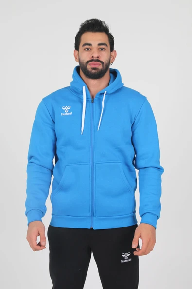 Hummel Armin Pamuklu Sweatshirt Mavi - Resim 2