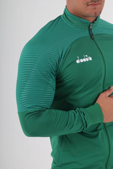 Diadora Premium Kamp Eşofmanı Tek Üst Yeşil - Resim 5