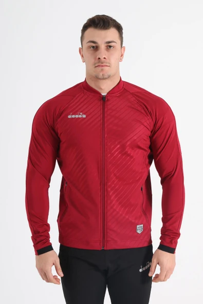 Diadora Elite Kamp Eşofmanı Tek Üst Bordo ürün görseli 1