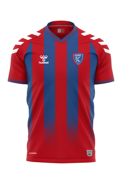 Hummel Kardemir Karabükspor Çizgili Forma 25/26 Tek Üst ürün görseli 1