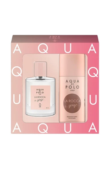 Aqua Di Polo 1987 La Rocca Sense EDP 50 ml Kadın Parfüm Seti ürün görseli 1