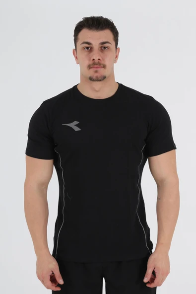 Diadora Satürn Antrenman T-Shirt Siyah ürün görseli 1
