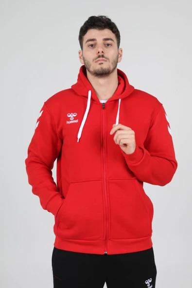 Hummel Armin Pamuklu Sweatshirt Kırmızı ürün görseli 1