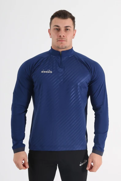 Diadora Elite Antrenman Eşofmanı Tek Üst Lacivert ürün görseli 1