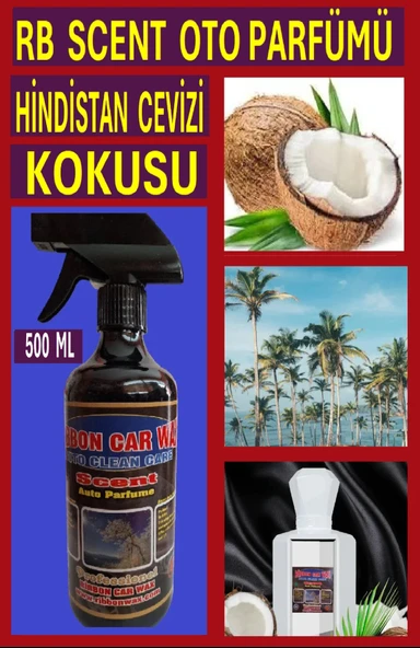 RB SCET OTO PARFÜMÜ ( HİNDİSTAN CEVİZİ KOKUSU ) 500 ML ürün görseli 1