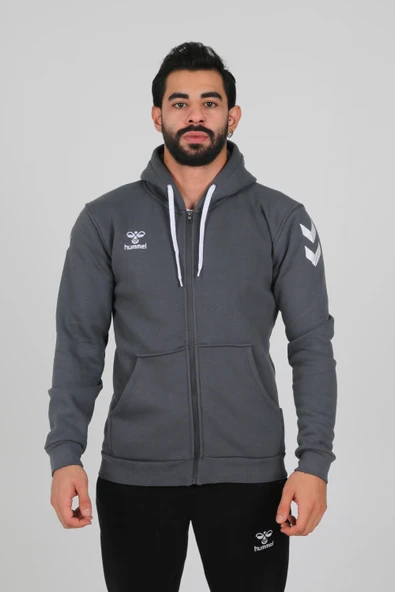 Hummel Armin Pamuklu Sweatshirt Antrasit ürün görseli 1