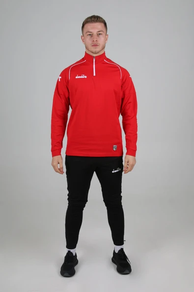 Diadora Core Antrenman Eşofman Takımı Kırmızı ürün görseli 1