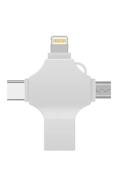 Otg 4in1 Cep Telefonu Çok Fonksiyonlu Usb Flash Bellek 128 Gb Type-c, Micro Sd Ve Kart Okuyucu mirEM0015K-128gb ürün görseli 1