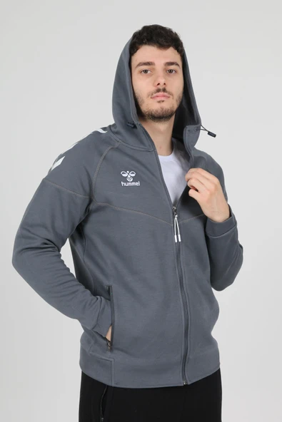 Hummel Armin Pro Pamuklu Sweatshirt Antrasit - Resim 2
