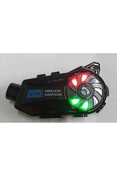 Bt68 Motosiklet Kask Bluetooth Kulaklık 1080p Kamera Ses Kontrolü Video Kayıt Özellikli İntercom mirEM0015K-bt68 ürün görseli 1