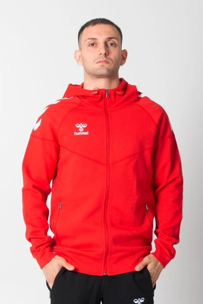 Hummel Armin Pro Pamuklu Sweatshirt Kırmızı ürün görseli 1
