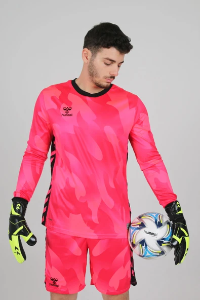 Hummel Elegance Profesyonel Kaleci Forması Nar Çiçeği - Resim 4