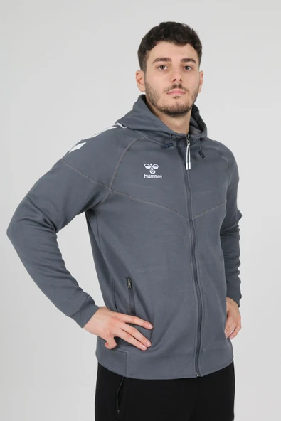Hummel Armin Pro Pamuklu Sweatshirt Antrasit ürün görseli 1