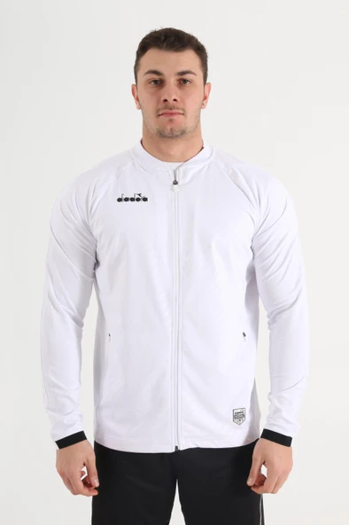 Diadora Elite Kamp Eşofmanı Tek Üst Beyaz ürün görseli 1