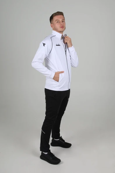 Diadora Core Kamp Eşofman Takımı Beyaz - Resim 3
