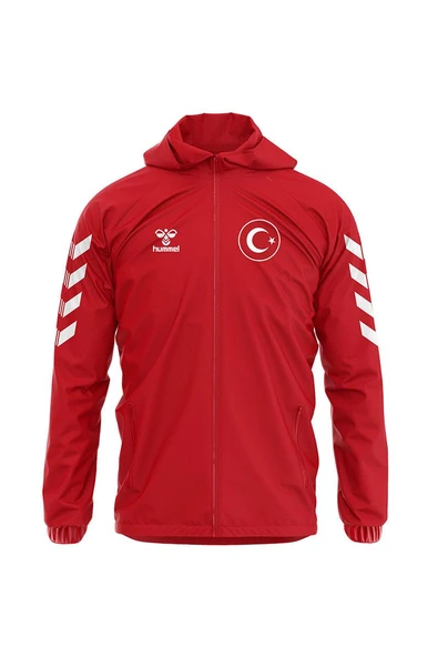Hummel Armin Milli Takım Yağmurluk Kırmızı ürün görseli 1