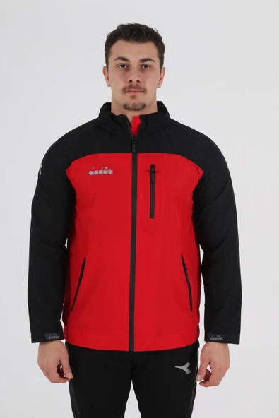 Diadora Elite Yağmurluk Kırmızı Siyah ürün görseli 1