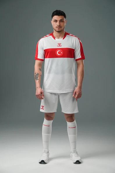 Hummel Milli Takım Forma Beyaz - Resim 3
