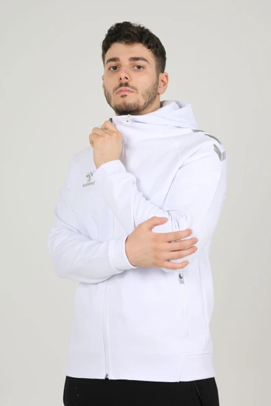 Hummel Armin Pro Pamuklu Sweatshirt Beyaz - Resim 4
