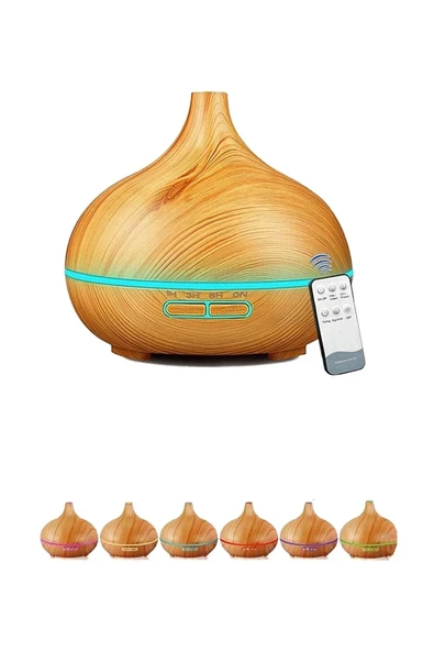 Hava Nemlendirici 7 Led Işıklı Aromatik Oda Kokusu 550 Ml Kahve Aroma Difüzörü Buhar Makinası mirEM0015K-hava nem1 ürün görseli 1