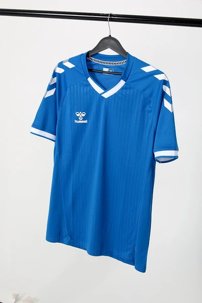Hummel Fast Basic Tek Üst Forma Saks Mavi - Resim 2