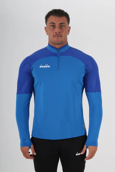 Diadora Premium Antrenman Eşofmanı Tek Üst Sax ürün görseli 1