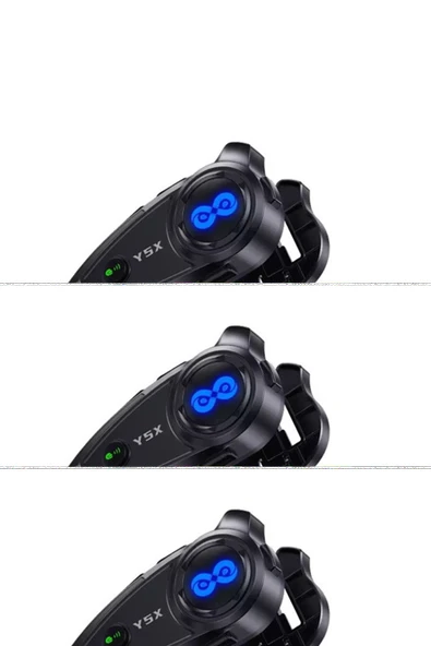 Y5x Rgb Işıklı Intercom 5 Kişi Bağlantılı 1000mah Motosiklet Bluetooth Kulaklık Seti mirEM0015K-Y5X ürün görseli 1