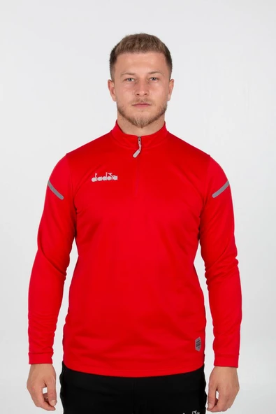 Diadora Alto 25 Antrenman Eşofmanı Tek Üst Kırmızı ürün görseli 1