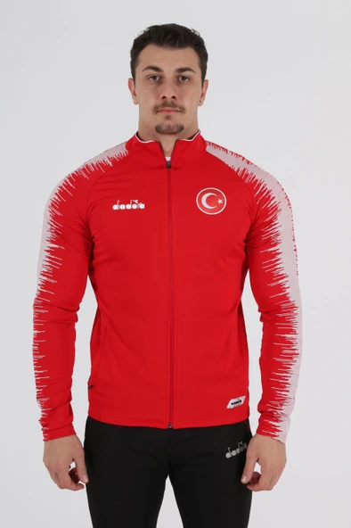 Diadora Milli Takım Kamp Eşofmanı Tek Üst Kırmızı ürün görseli 1