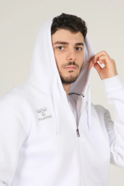 Hummel Armin Pamuklu Sweatshirt Beyaz - Resim 7