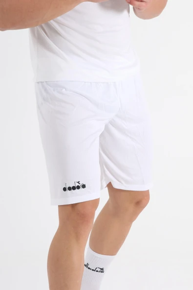 Diadora Düz Antrenman Şortu Beyaz - Resim 2