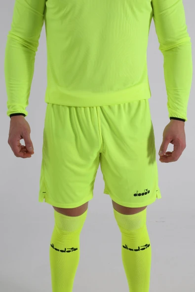 Diadora Elite Futbol Kaleci Şortu Neon Sarı ürün görseli 1
