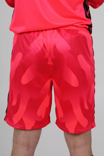 Hummel Elegance Profesyonel Kaleci Şortu Nar Çiçeği - Resim 7