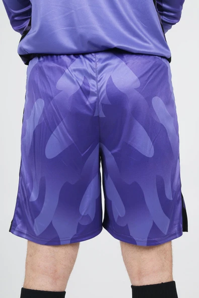 Hummel Elegance Profesyonel Kaleci Şortu Mor - Resim 7