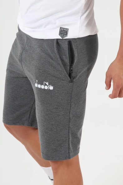 Diadora Forli Double Face Şort Antrasit - Resim 5