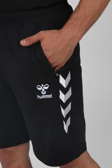 Hummel Armin Pamuklu Cepli Kamp Şortu Siyah - Resim 6