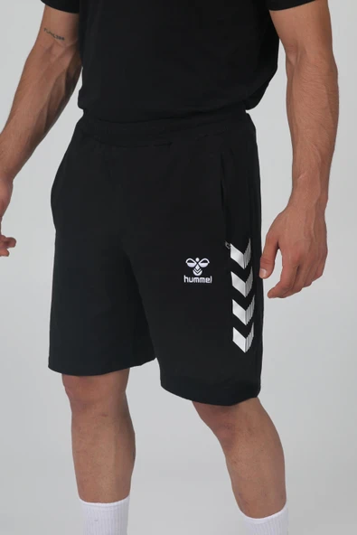 Hummel Armin Pamuklu Cepli Kamp Şortu Siyah - Resim 2