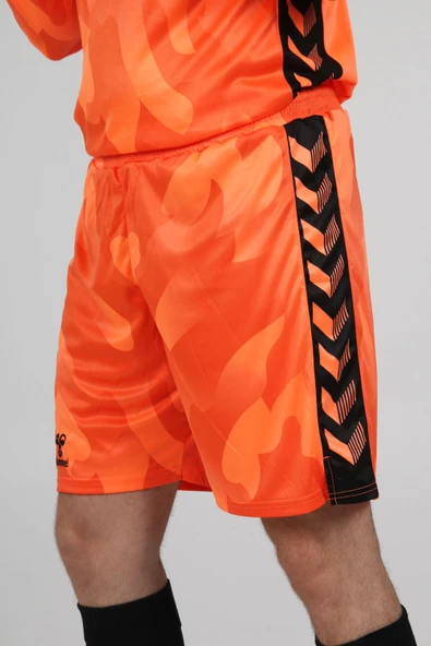 Hummel Elegance Profesyonel Kaleci Şortu Neon Turuncu - Resim 3