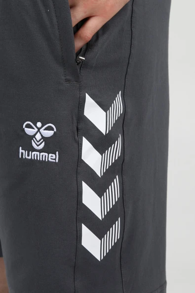Hummel Armin Pamuklu Cepli Kamp Şortu Antrasit - Resim 6