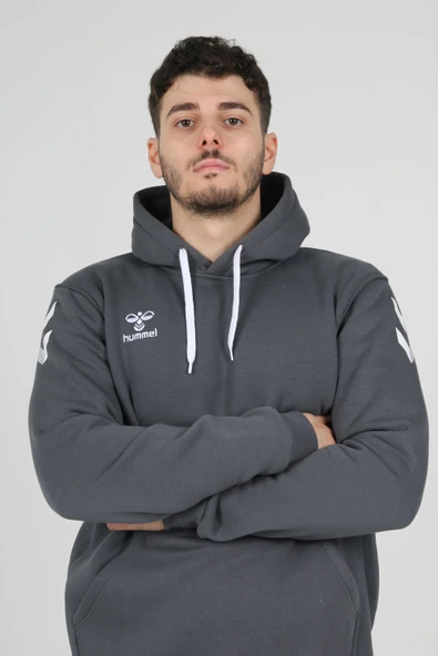 Hummel Armin Pamuklu Hoodie Antrasit - Resim 2