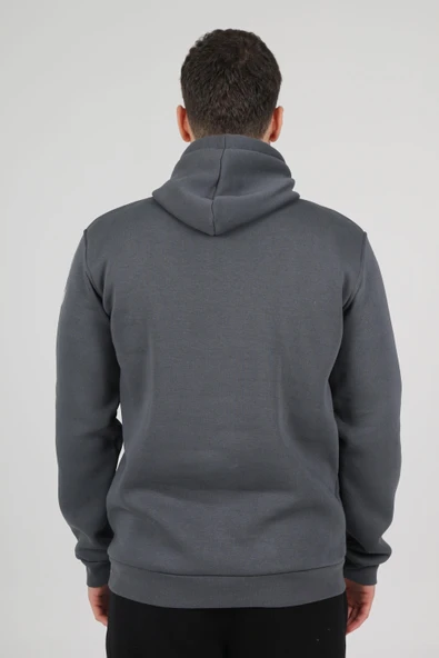 Hummel Armin Pamuklu Hoodie Antrasit - Resim 7