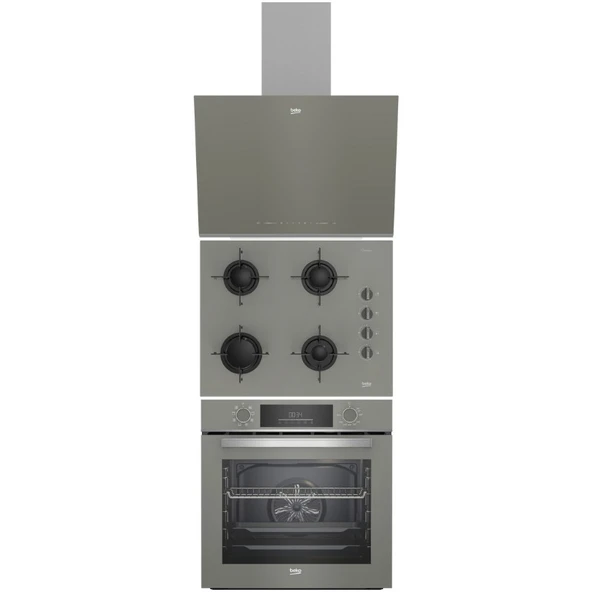 Beko Gri Cam 3lü Ankastre Set ürün görseli 1